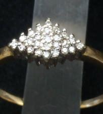 Brillantring 0,25 ct. W - SI - P Diamanten 585 /14k Gold Ring Altgold neuwertig
