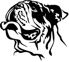 ENGLISCHE BULLDOGGE Aufkleber