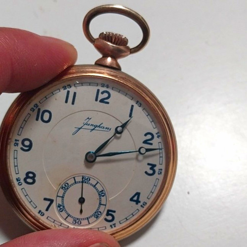 Junghans taschenuhr handaufzug - taschenuhr,