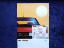 VW Scirocco 2 Prospekt, 8.1988