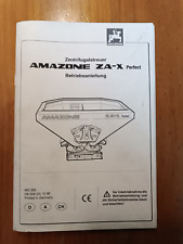 Orig. Amazone Zentrifugalstreuer ZA-X Betriebsanleitung Schlepper Traktor KH