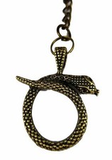 Schlüsselanhänger Schlange Kobra 9,5 x 3 cm Ring 2,5 cm Ø Anhänger Deko GDB C58