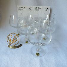 Peill POLO Isis Napoleon 6 Cognac-Gläser Cognacschwenker Kristall gemarkt Top! 