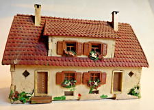 Faller Nr. 254 Doppelhaus mit Dachgaube  +Beleuchtung  H0 Mischbauweise  60er H0