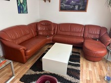 Tolle echte braune Ledercouch