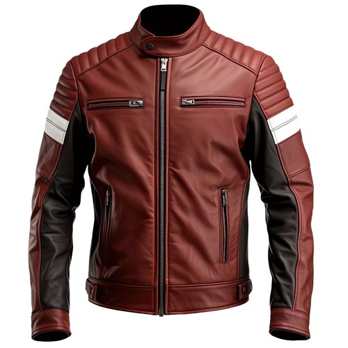 Herren weinrot braun - , lammfell