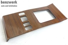 Mercedes W124 Abdeckung Schaltbrett Schalthebelumrandung Mittelkonsole Zebrano ✔