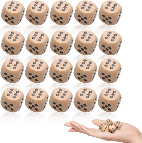 Holzwürfel set stück 16 - holzwürfel,