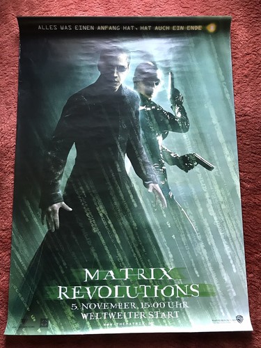 Matrix revolutions kinoplakat - matrix,