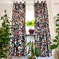 Handbestickter kashmir vorhang - handbestickter,