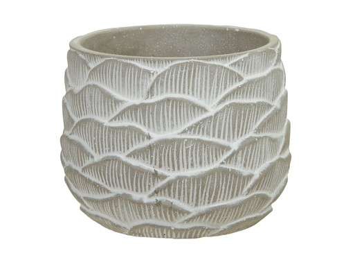 Blumentopf zement beton - blumentopf, grau