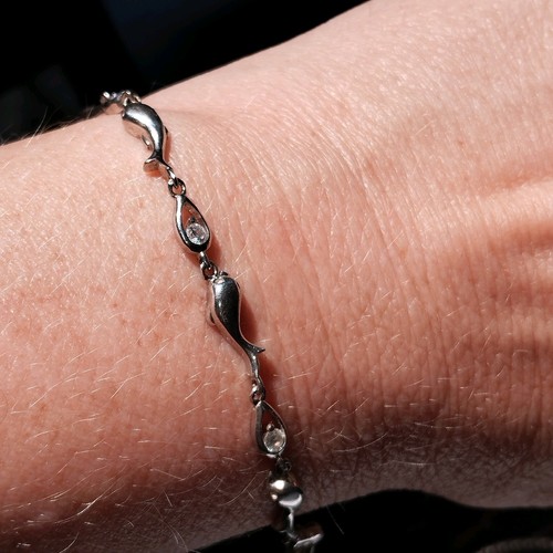 Sterling silber delfin armband - sterling,