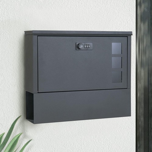 Briefkasten mit zahlenschloss - briefkasten,
