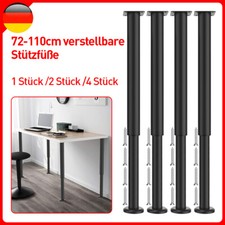 1x/2x/4x Tischbeine Eisen Optik 72-110cm Sehr Stabil Tischfüße Höhenverstellbar