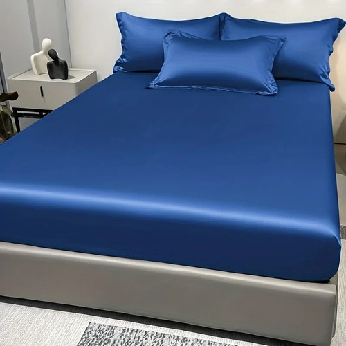 Satin spannbetttuch tagesdecke - satin,