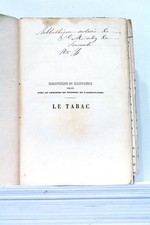 ALTES BUCH TABAK SEINE KULTUR