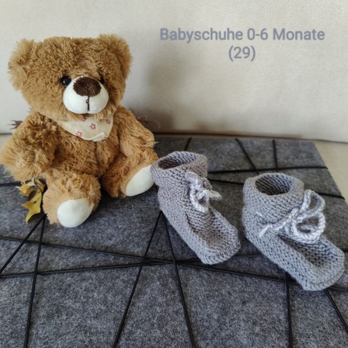 Babyschuhe handgestrickt 6 - babyschuhe,