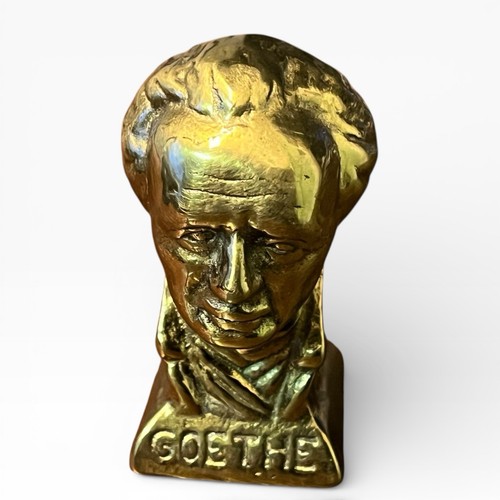 Miniatur büste messing kopf - büste,