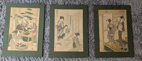 3er set vintage bilder - bilder,