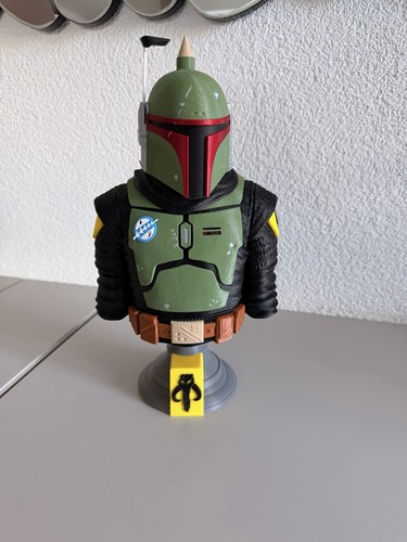 Boba fett büste kopf farbig - boba,