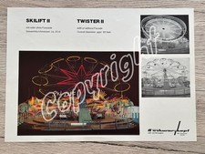 Original Werbeprospekt Karussell SKILIFT II Anton Schwarzkopf - Kirmes Coaster
