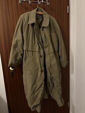 Sympatex Damen Mantel Khaki Gefüttert Vintage Retro Oversize Herbst Winter Chic