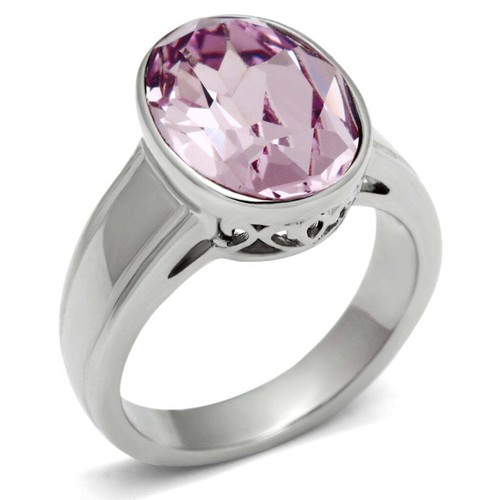 Ovaler heller amethyst ring - heller,
