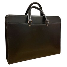 PORTER Yoshida Kaban Echtleder Aktentasche Schwarz Full-Zip Businesstasche Japan