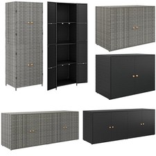 Gartenschrank poly rattan - gartenschrank,