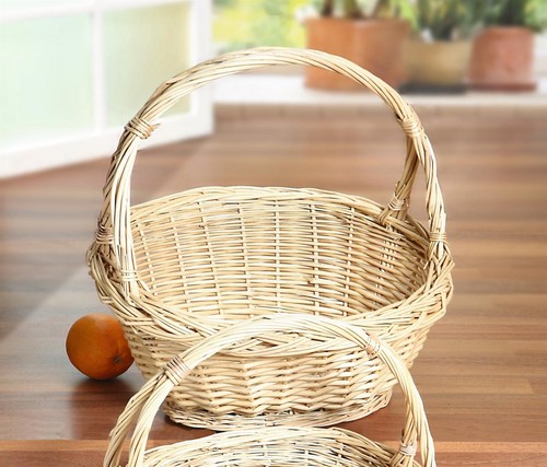 Bügelkorb geschenkkorb weide - geschenkkorb,