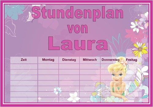 Stundenplan tinkerbell - ♥,