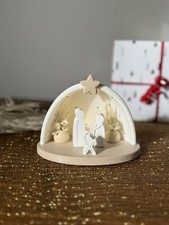 Mini Krippe Lichterkuppel Set Weihnachtskrippe Deko Maria Josef Weihnachtsdeko