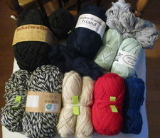 Wollreste, 500 g, diverse