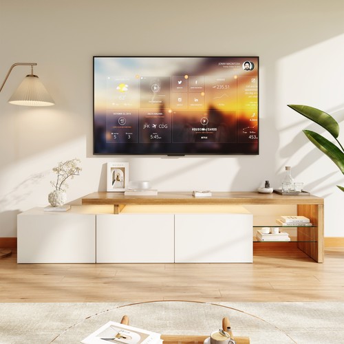 Schrank mit led farben - tv,