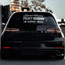 Autoaufkleber Send Nudes Most