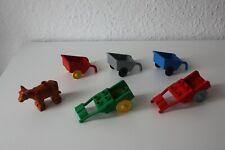 LEGO DUPLO BAUERNHOF- Pferde Anhänger, Schubkarre, Kuh Kalb! TEILE! SEHR GUT!