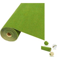 Modellbahn Rasenmatte 200x40cm, Landschaftsbau, Dekor Grün, Bastelzubehör