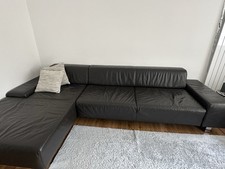 Eckcouch Braun, 4 Sitzer, 100%