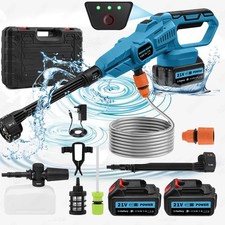 300Bar 4200W Akku Hochdruckreiniger Kabellos Mobiler Druckreiniger Spritzpistole