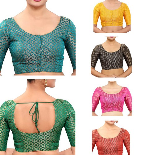 Damen brokat handarbeit sari - handarbeit,
