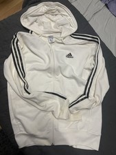 Adidas Jacke Weiß Camouflage Streifen Gr M