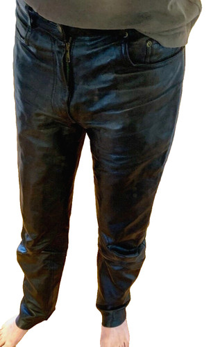 Nappaleder lederhose schwarz - nappaleder,