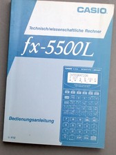CASIO Technisch/wissenschaftlicheRechner fx-5500L CASIO /x-5500L Bedienungsanlei
