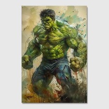 Hulk - Modern Art Wandbild XXL Canvas Leinwand Poster Acrylglas Wohnzimmer