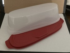 Tupperware Wurst-Theke / Wurstbehälter - rot/weiß - nagelneu