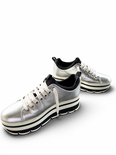 Prada plateau sneaker silber - sneaker,