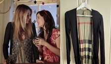 Burberry reversible cardigan S Serena Gossip Girl