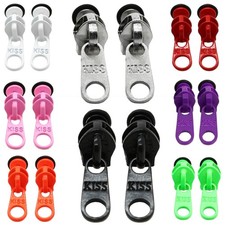 Zipper Reißverschluss 1 Paar Fakeplugs Fake Plug Ohrringe Ohrstecker Edelstahl