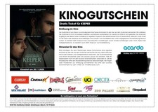 KEEPER Kinofilm ab 20.11.2025 von OSGOOD PERKINS, 2 Kinogutscheine
