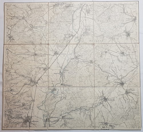 Alte landkarte niederwalgern - landkarte,